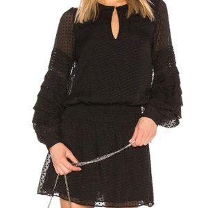 PARKER ELLA SILK BLACK DRESS - Size Medium